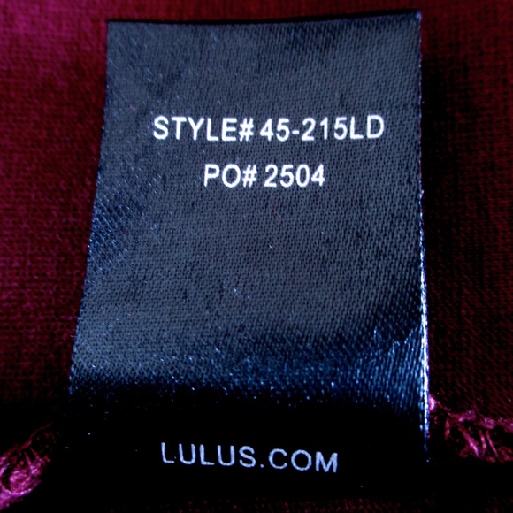 Lulu's Burgundy Long Sleeve Lace Dress Small NWOT! - Picture 14 of 15
